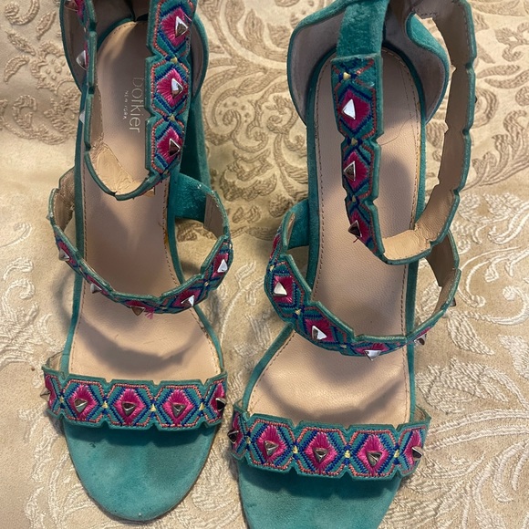 Size 9 botkier teal high heels used - Picture 2 of 8